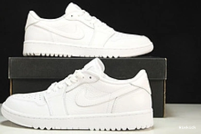 Retro Jordan Low 1 Golf Triple DD9315-101 White 0823